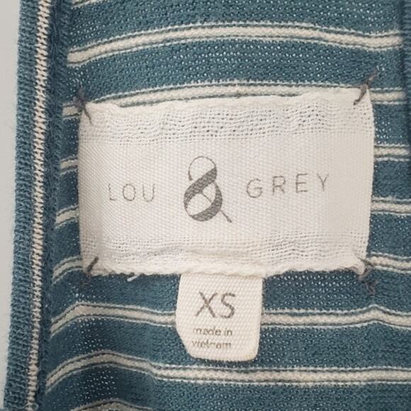 LOU & GREY Striped Linen Blend Spaghetti Strap Dress Womens Size Extra Small XS - Picture 3 of 4